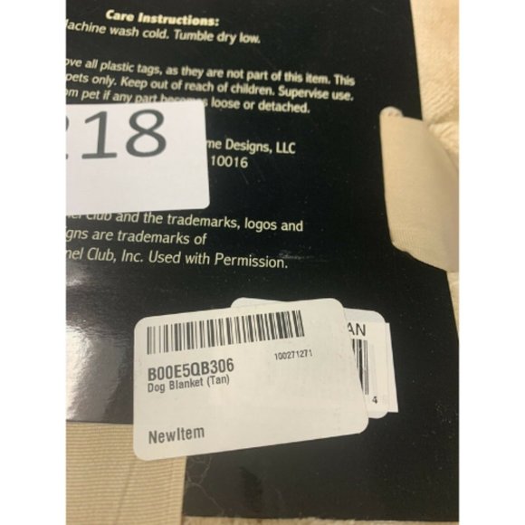 American Kennel Club Dog Blanket Polyester X218 - Picture 3 of 4